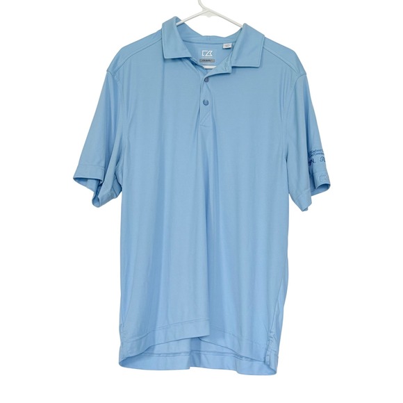 Cutter & Buck Other - Cutter & Buck‎ Polo Shirt Mens Large Blue DryTec Short Sleeve Garland Chamber